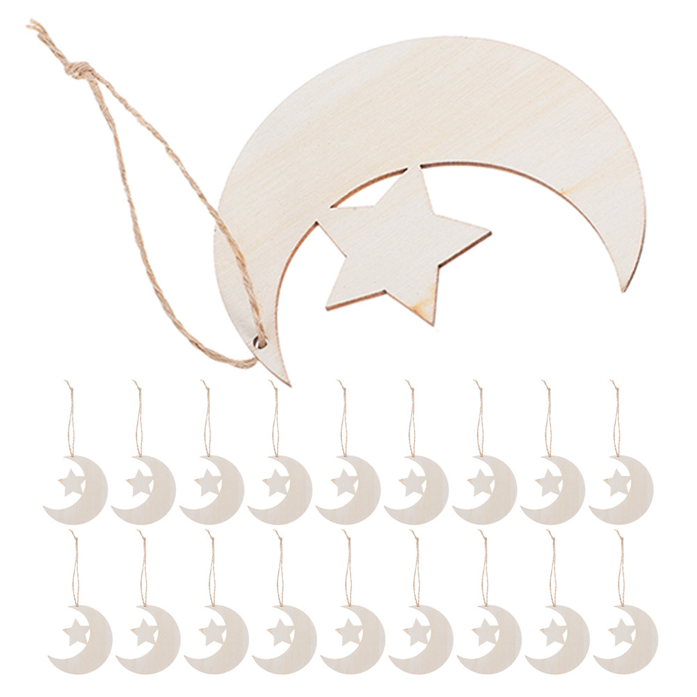 Art And Craft For Nursery - 40 pièces de tranches de bois