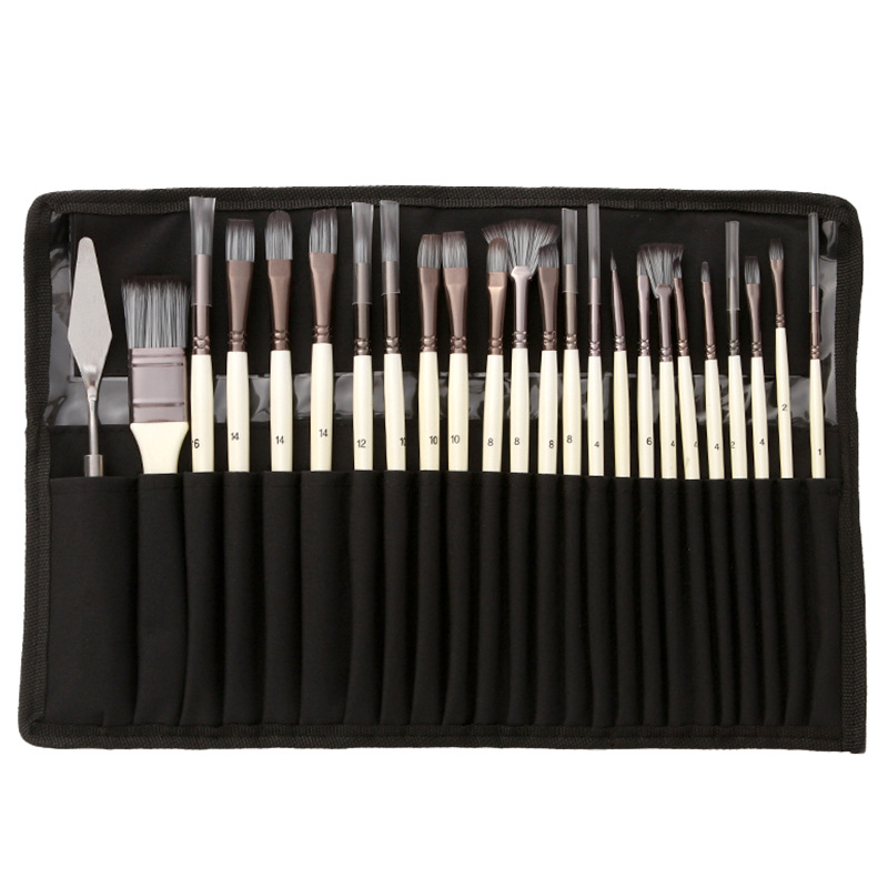 Gouache Paint Set - Ensemble de 24 pinceaux de peinture