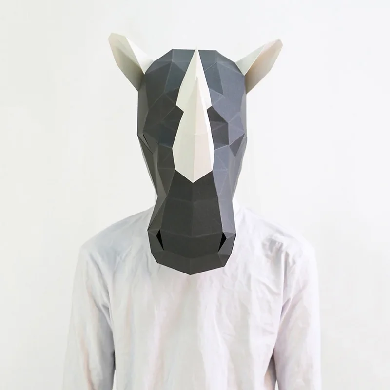 Masque de tête de rhinocéros p - Art Craft Cardboard avis et prix